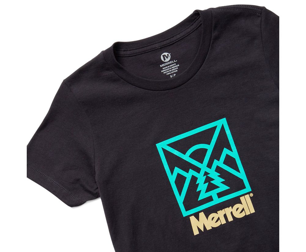 Merrell Short Sleeve Black - Stamp Tee - Womens 23EIURCYT